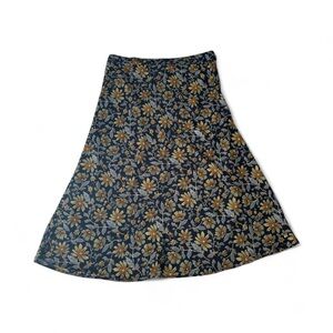 Tommy Hilfiger Floral A-Line maxi Skirt - Black and Yellow